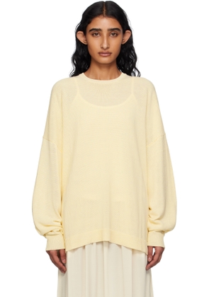 The Frankie Shop Yellow Basel Crewneck Sweater