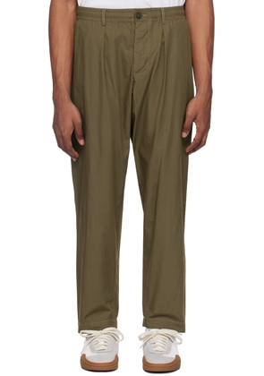 Universal Works Khaki Pleated Trousers