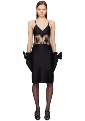 SHUSHU/TONG Black Paneled Midi Dress