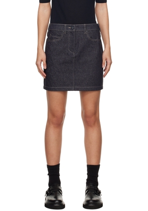 Max Mara Blue Giubba Miniskirt