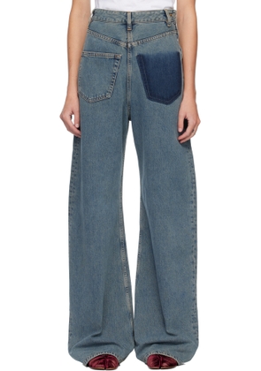 MM6 Maison Margiela Blue Mid-Weight 5 Pockets Jeans