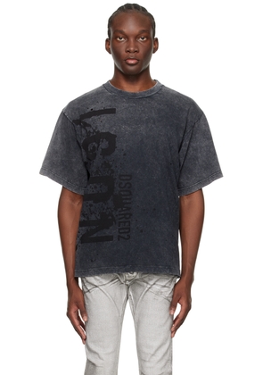 Dsquared2 Gray Icon Splash T-Shirt