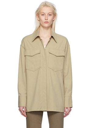 CAMILLA AND MARC Beige Arwin Shirt