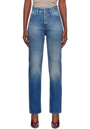 MM6 Maison Margiela Blue Tapered Jeans