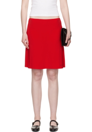 Sandy Liang Red Lyon Midi Skirt