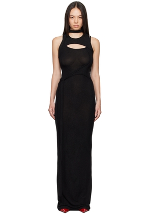 Ottolinger Black Layered Cutout Maxi Dress