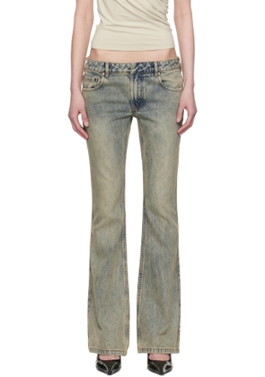 Entire Studios Blue Slim-Flared Jeans