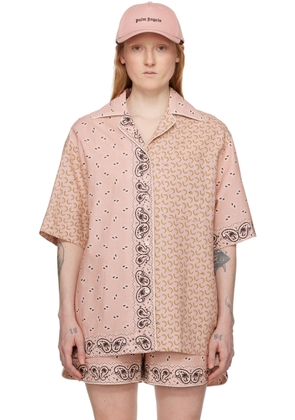 Palm Angels Pink Paisley Shirt