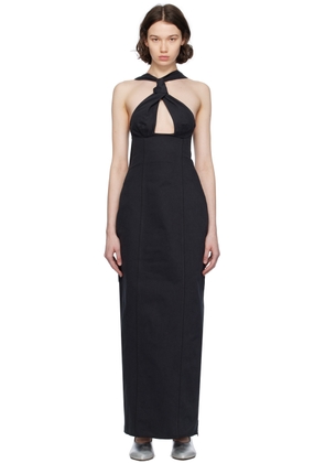 Sinéad O’Dwyer SSENSE Exclusive Black Tie Maxi Dress