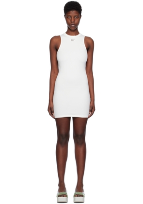 Off-White White Sleek Rowing Minidress