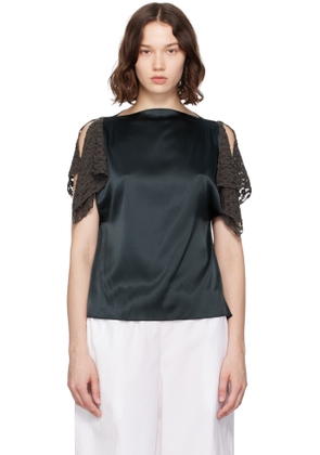 Baserange Navy Olin Blouse