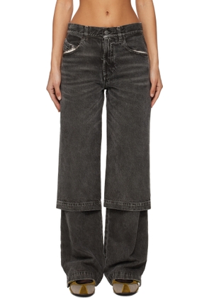 The Attico Black Long Jeans