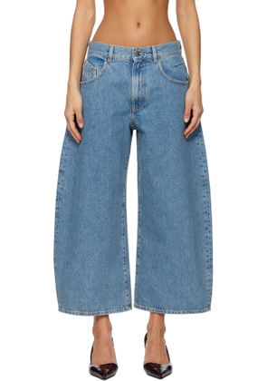 The Attico Blue Long Jeans