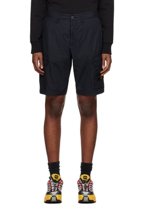 Stone Island Navy Patch Cargo Shorts