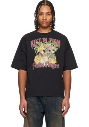 Palm Angels Black 'Rest In Palm' Loose T-shirt