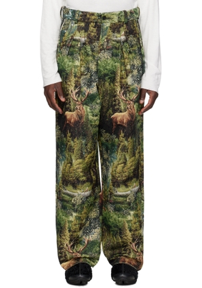 Bless Green Ultrawidepleated Trousers