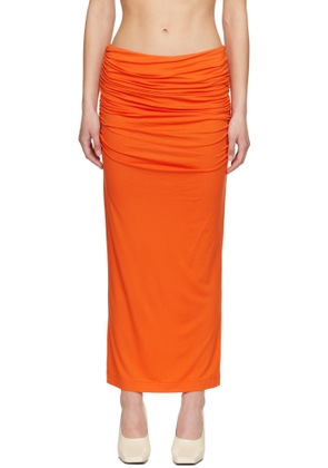 Entire Studios Orange Surge Maxi Skirt