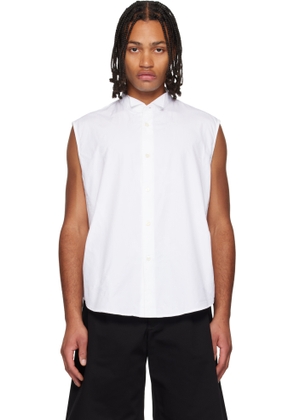OUR LEGACY White Wing Sleeveless Shirt