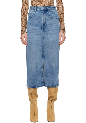 Isabel Marant Blue Tilauria Denim Midi Skirt