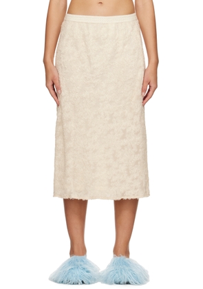 Song for the Mute Off-White Shaggy Midi Skirt