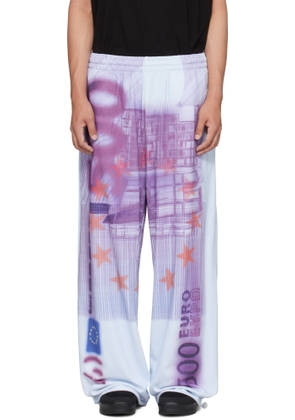 Gerrit Jacob Purple Printed Sweatpants