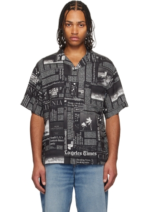 Palm Angels Black LA Times Edition News Shirt