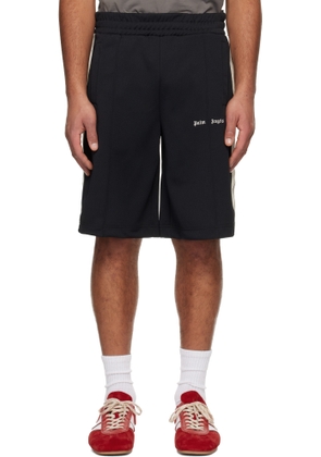 Palm Angels Black Classic Logo Track Shorts
