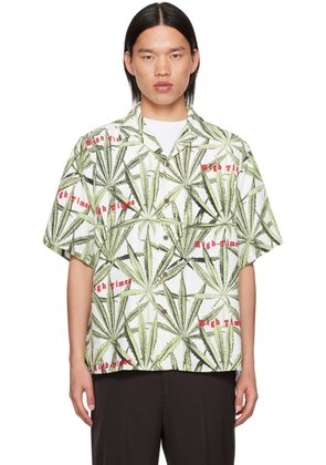 WACKO MARIA White & Green High Times Edition Shirt