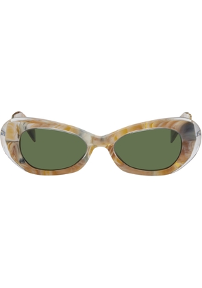 RETROSUPERFUTURE Beige & Gray Izipho Sunglasses