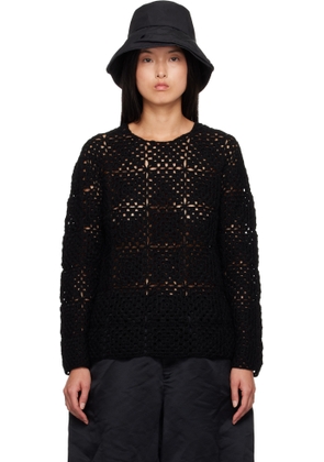 Black Comme des Garçons Black Crocheted Sweater