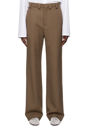 Rier Brown Virgin Wool Trousers