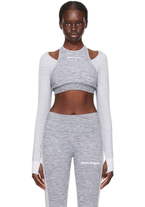 Palm Angels Gray Seamless Top