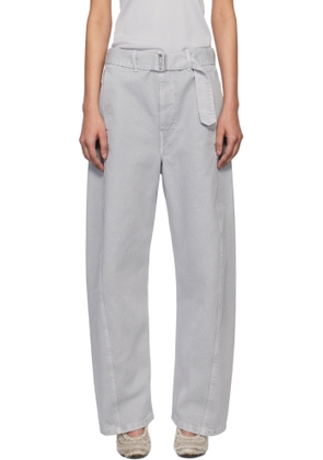 LEMAIRE Blue Twisted Belted Jeans