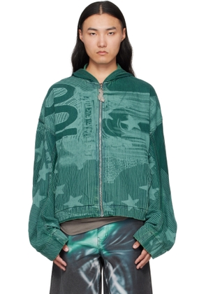 Gerrit Jacob Blue Hooded Denim Jacket