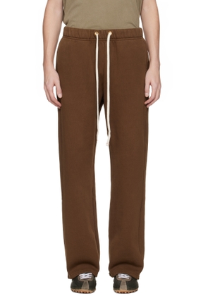 Les Tien Brown Heavyweight Classic Sweatpants