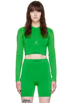 AMIRI Green Jacquard Top