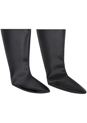 YUME YUME Black Vegan Leather Socks