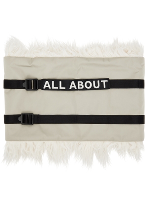 A. A. Spectrum Gray Embroidered Neck Warmer