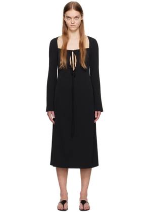 Sandy Liang Black Hampton Maxi Dress