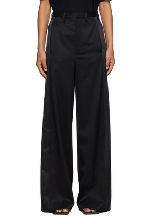 MM6 Maison Margiela Black Tailored Wool Trousers