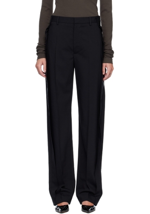 MM6 Maison Margiela Black Fluid Wool Tailoring Trousers