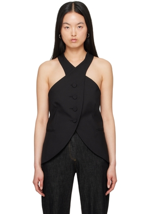 AARON ESH Black Halter Vest