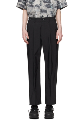 meanswhile Black Side Zip Trousers