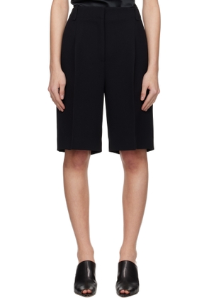 KHAITE Black Laden Shorts