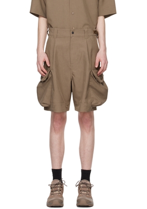 meanswhile Brown Luggage Shorts