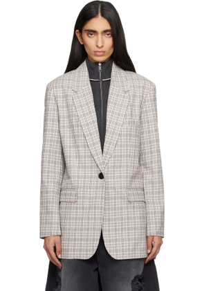 Isabel Marant Etoile Off White & Pink Selda Blazer