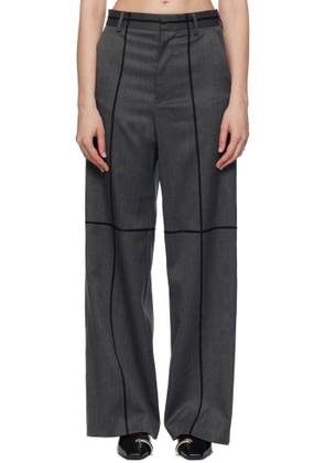 MM6 Maison Margiela Gray Tailoring Wool Trousers