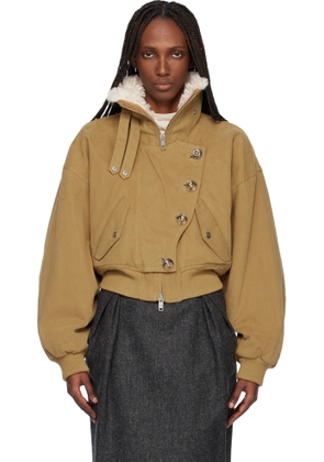 Isabel Marant Etoile Tan Oana Bomber Jacket