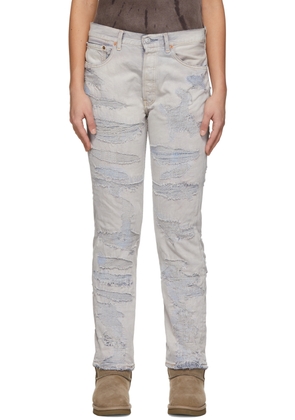 NotSoNormal Blue Distressed Jeans