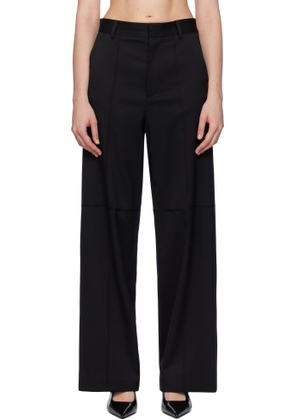 MM6 Maison Margiela Black Tailoring Wool Trousers